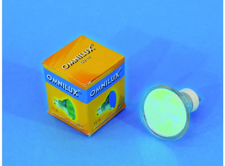 Omnilux GU-10 230V/50W 1500h 25° blue 